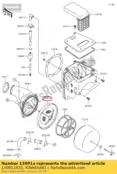 Here you can order the holder,element from Kawasaki, with part number 130911835: