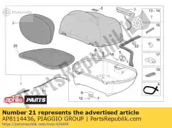 Qui puoi ordinare chiusura bauletto da Piaggio Group , con numero parte AP8114436: