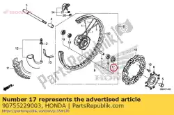 Tutaj możesz zamówić uszczelka olejowa, 21x37x7 (arai) od Honda , z numerem części 90755229003: