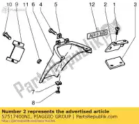 57517400N1, Piaggio Group, upper element     , New