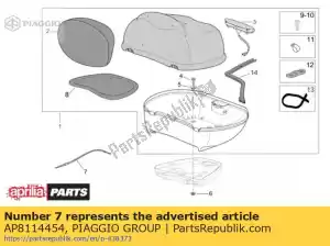 Piaggio Group AP8114454 câble de verrouillage - La partie au fond