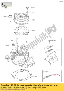 kawasaki 120221087 válvula de lámina kx65-a2 - Lado inferior