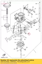 Here you can order the screw, pan head from Yamaha, with part number 30S1432500: