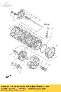 yamaha 1SM161810000 espaçador 1 - Lado inferior