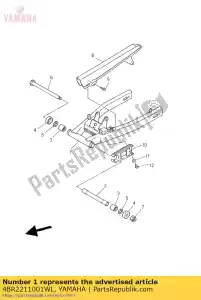 Yamaha 4BR2211001WL tylny wahacz komp. - Dół