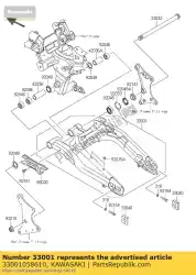 Tutaj możesz zamówić hu? Tawka na rami?, czarny er650fef od Kawasaki , z numerem części 33001058610: