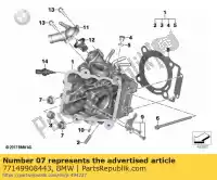 77149908443, BMW, tuerca hexagonal - m10-10-znniv si bmw   400 700 800 2012 2013 2014 2015 2016 2017 2018 2019 2020 2021, Nuevo