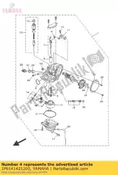 straaljager, piloot (# 12. 5) van Yamaha, met onderdeel nummer 1P6141421200, bestel je hier online: