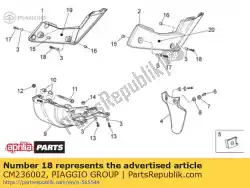 Tutaj możesz zamówić ? Ruba z ko? Nierzem m6x25 od Piaggio Group , z numerem części CM236002: