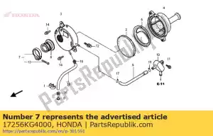 Honda 17256KG4000 bande, isolateur de carburateur - La partie au fond