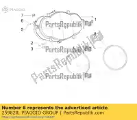 259828, Piaggio Group, afstandhouder gilera piaggio nrg ntt runner storm typhoon x evo zapc46100, zapc46300, zapc4610001 zapm36401 zapm36601 zapm46301 50 125 200 250 400 1995 1998 1999 2000 2003 2004 2005 2006 2007 2008 2009 2010 2011 2016 2017 2018 2019, Nieuw