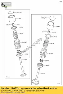 kawasaki 12037009 shim-tappet,2.40t z1000-j1 - Bottom side