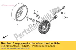 Here you can order the stator comp. From Honda, with part number 31120MCZ003: