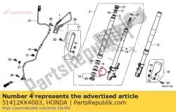 Aquí puede pedir anillo, copia de seguridad de Honda , con el número de pieza 51412KK4003:
