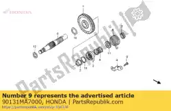 Here you can order the bolt, socket, 8x20 from Honda, with part number 90131MA7000:
