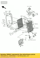 595020035, Kawasaki, fan-assy vn2000h8f kawasaki vn 2000 2008 2009 2010, Novo