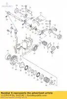 1127937F20, Suzuki, pakking, exh vlv suzuki rm  rm250 250 , Nieuw