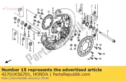 Aquí puede pedir llanta, rr. Wheel (1. 8 de Honda , con el número de pieza 42701KS6701: