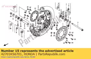 Honda 42701KS6701 llanta, rr.wheel (1.8 - Lado inferior