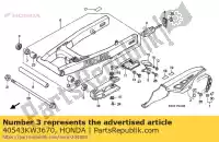 40543KW3670, Honda, Ajustador, cadena honda nx 250 1988 1989 1990 1991 1993, Nuevo