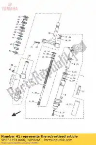 yamaha 5MEF33943000 parafuso, especial - Lado inferior