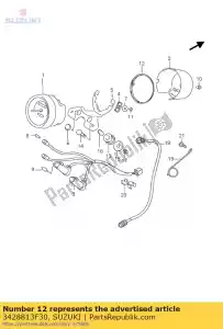 suzuki 3428813F30 embalaje - Lado inferior