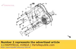 Aqui você pode pedir o junta, r tampa em Honda , com o número da peça 11396MY9010: