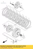 2144143D00, Suzuki, plaat, koppeling dr suzuki rg rm 125 500 1986 1987 2001, Nieuw