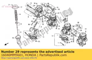 honda 16040MM5601 conjunto de junta b - Lado inferior