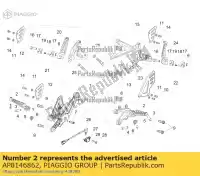 AP8146862, Piaggio Group, Poggiapiedi anteriore. paio aprilia  ksua0 rs 660 abs (apac) rsv rsv tuono rsv4 rsv4 1100 racing factory abs zd4ke000 zd4kea00 zd4kea00, zd4kewa zd4keb00 zd4keu zd4keua1 zd4ksa00, zd4kvh, zd4ksg zd4rkl00zd4rkl01 660 1000 1100 2004 2005 2006 2007 2008 2009 2010 2011 2012 2013 2015 20, Nuovo