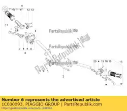 hydraulische pomp voorrem van Piaggio Group, met onderdeel nummer 1C000093, bestel je hier online: