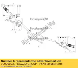 Piaggio Group 1C000093 hydraulische pomp voorrem - Onderkant