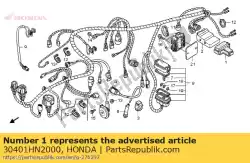 Here you can order the no description available at the moment from Honda, with part number 30401HN2000: