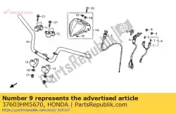 Aquí puede pedir lente, ind neutral de Honda , con el número de pieza 37603HM5670: