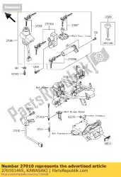 Aquí puede pedir interruptor, soporte lateral zr1200-a2 de Kawasaki , con el número de pieza 270101465: