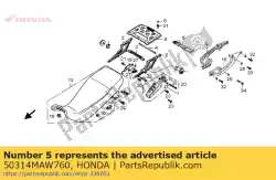 Ici, vous pouvez commander le bande, serrure auprès de Honda , avec le numéro de pièce 50314MAW760: