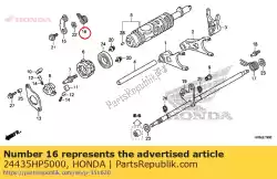 veer, trommelstopper verschuiven van Honda, met onderdeel nummer 24435HP5000, bestel je hier online: