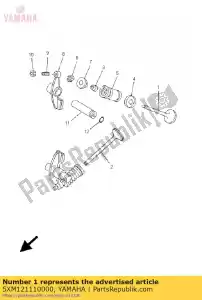 yamaha 5XM121110000 valve, intake - Bottom side