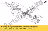 15120KCZ305, Honda, rotor set, oil pump honda trx xr 250 400 1996 1997 1998 1999 2000 2001 2002 2003 2004 2005 2006 2007 2008, New