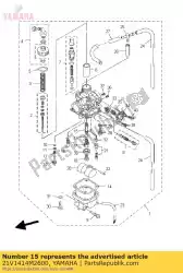 Qui puoi ordinare ugello, principale da Yamaha , con numero parte 21V1414M2600: