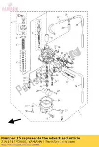 yamaha 21V1414M2600 ugello, principale - Il fondo