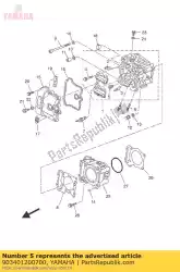 plug, rechte schroef van Yamaha, met onderdeel nummer 903401200700, bestel je hier online: