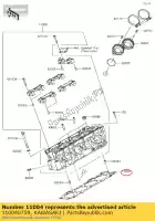 110040759, Kawasaki, junta de culata zx1000rgf kawasaki  zx 1000 2016 2017 2018, Nuevo