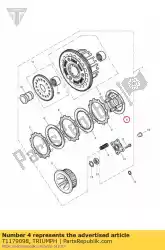 Here you can order the plate clutch pressure from Triumph, with part number T1179098: