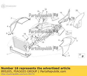 Piaggio Group 895205 rura krzy?owa rr - Dół