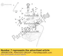 Qui puoi ordinare tubo carburante completo di raccordi da Piaggio Group , con numero parte 1B008535R: