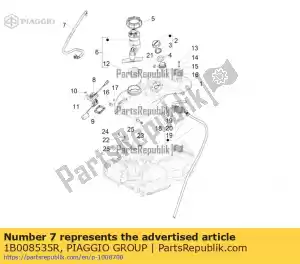Piaggio Group 1B008535R tubo carburante completo di raccordi - Il fondo