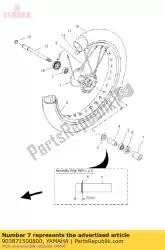 Aquí puede pedir collar de Yamaha , con el número de pieza 903871500800: