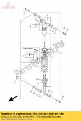 Qui puoi ordinare guida, molla 1 da Yamaha , con numero parte 5XE222140000: