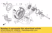 42301MEA670, Honda, Essieu, rr. roue honda vtx  s vtx1300s 1300 , Nouveau